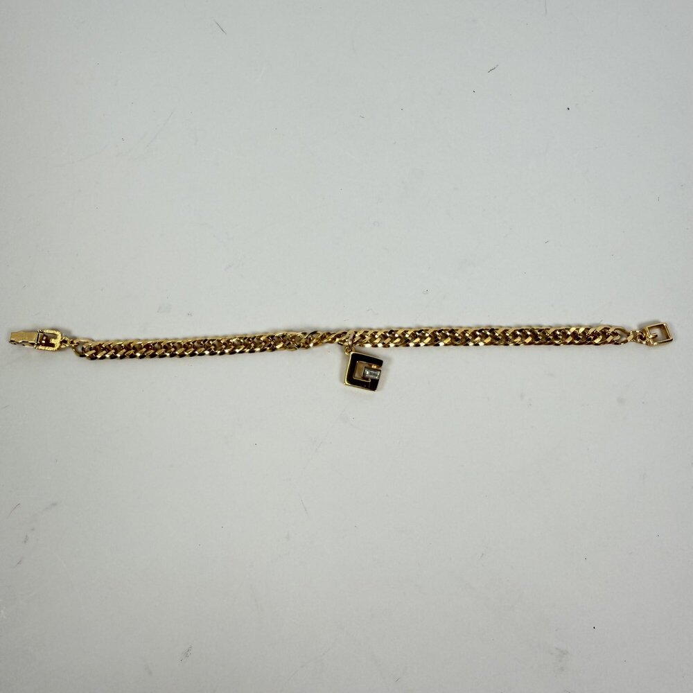 Givenchy Vintage Bracelet with Iconic "G" logo charm